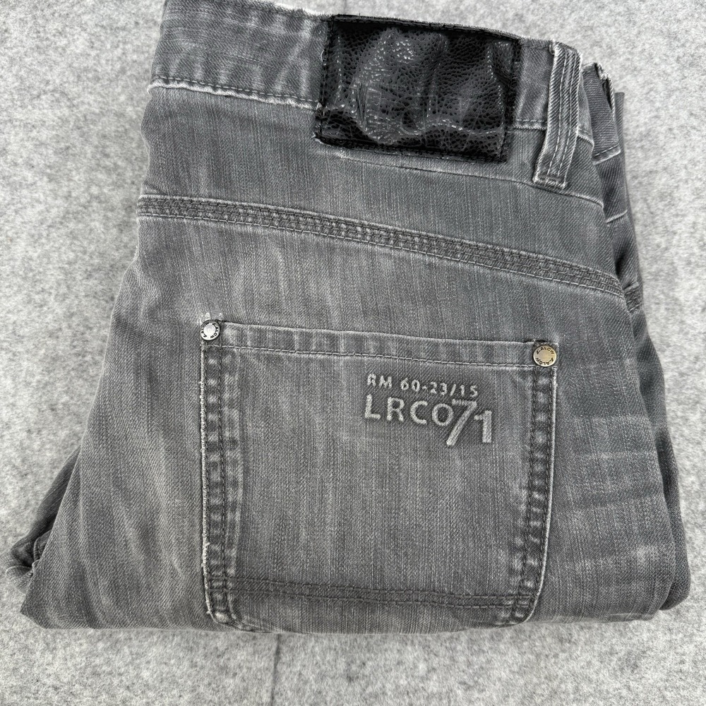 Angelo Litrico ALCW Jeans Mens tag 32x32 (32X31) Gray Vintage Destressed READ